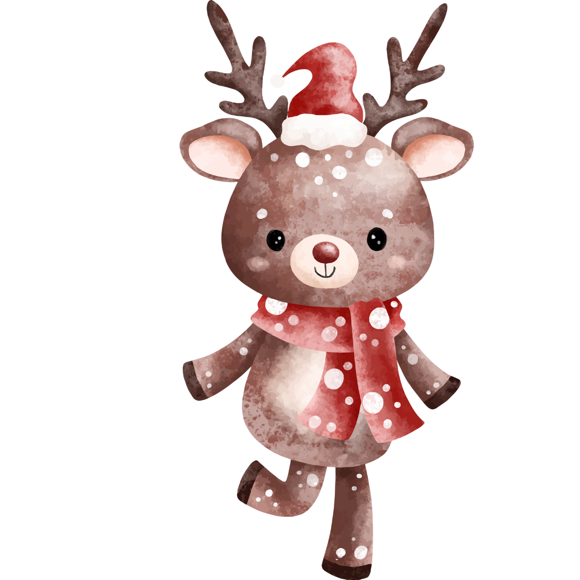 Bügelbild Weihnachtselch tanzt