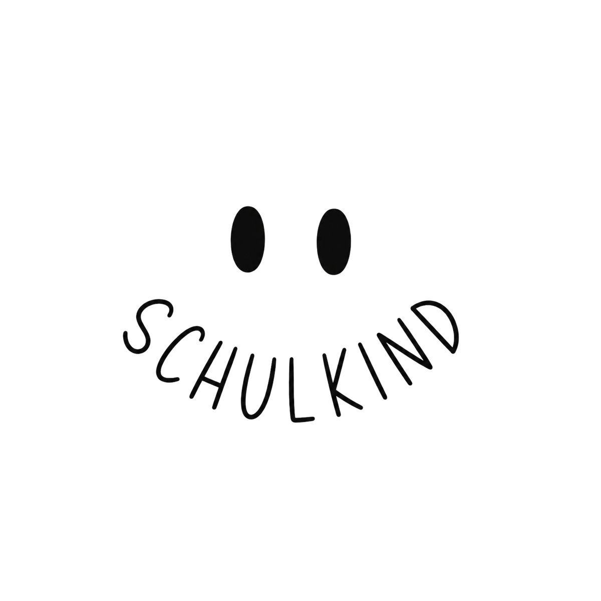 Bügelbild Schulkind Smiley
