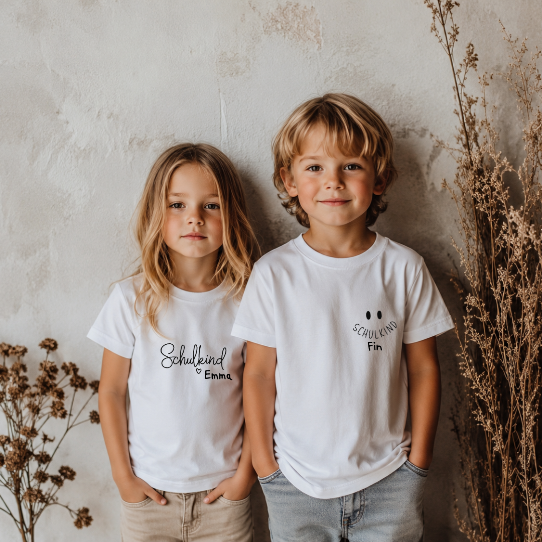 T- Shirt weiß, Schulkind