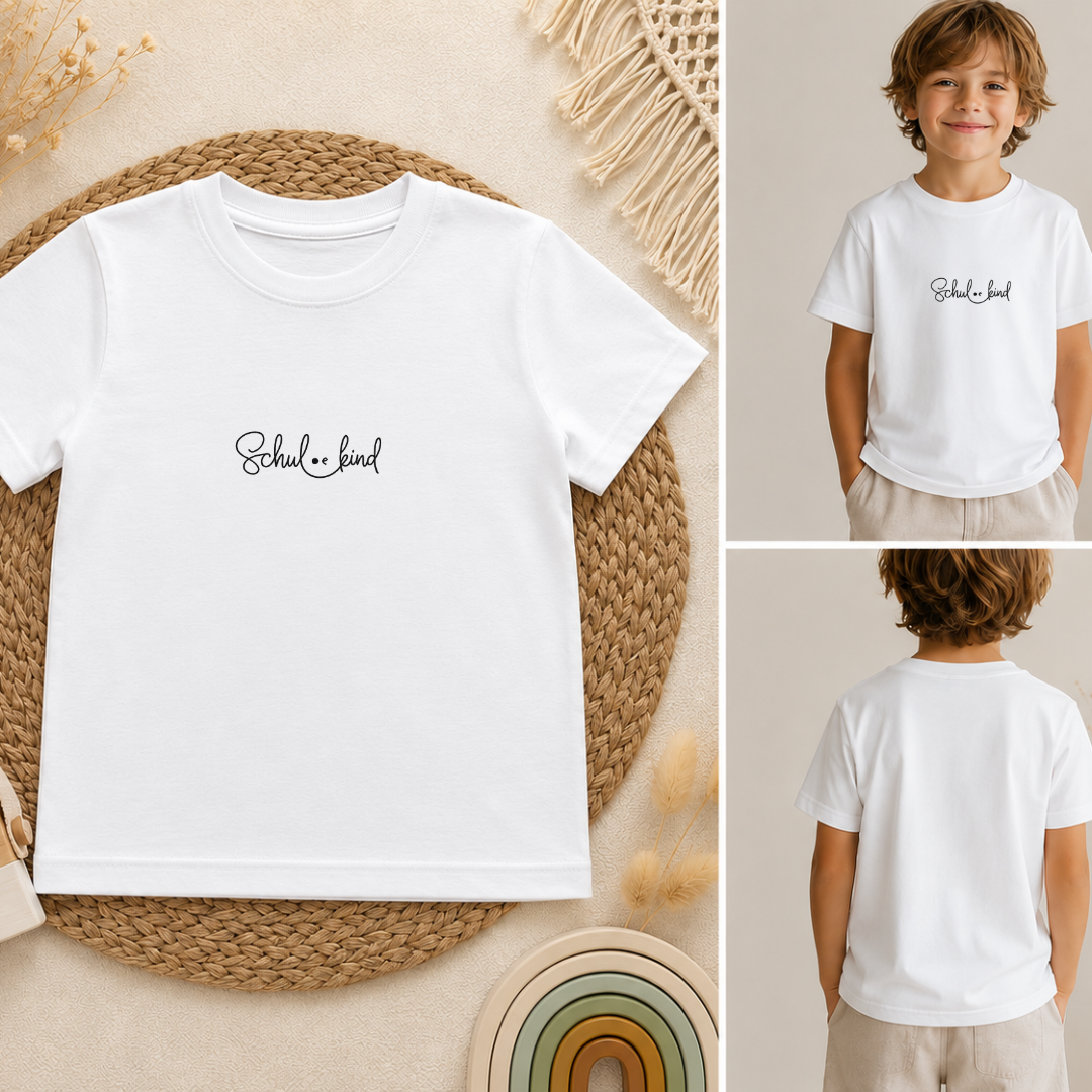 T- Shirt weiß, Schulkind