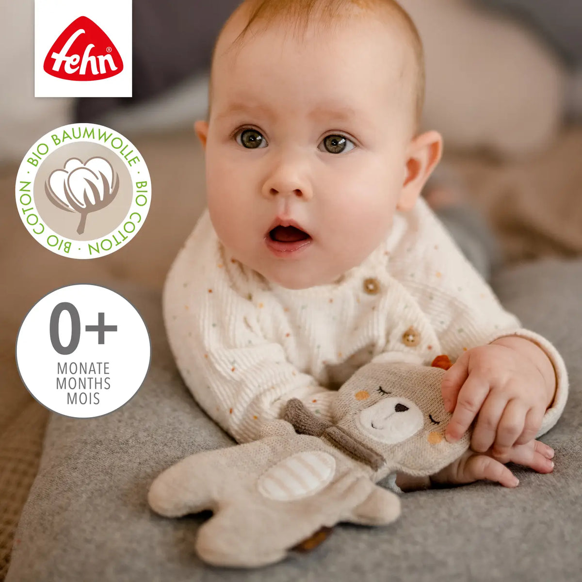 Knister-Teddy Fehnnatur - Activity-Rascheltier
