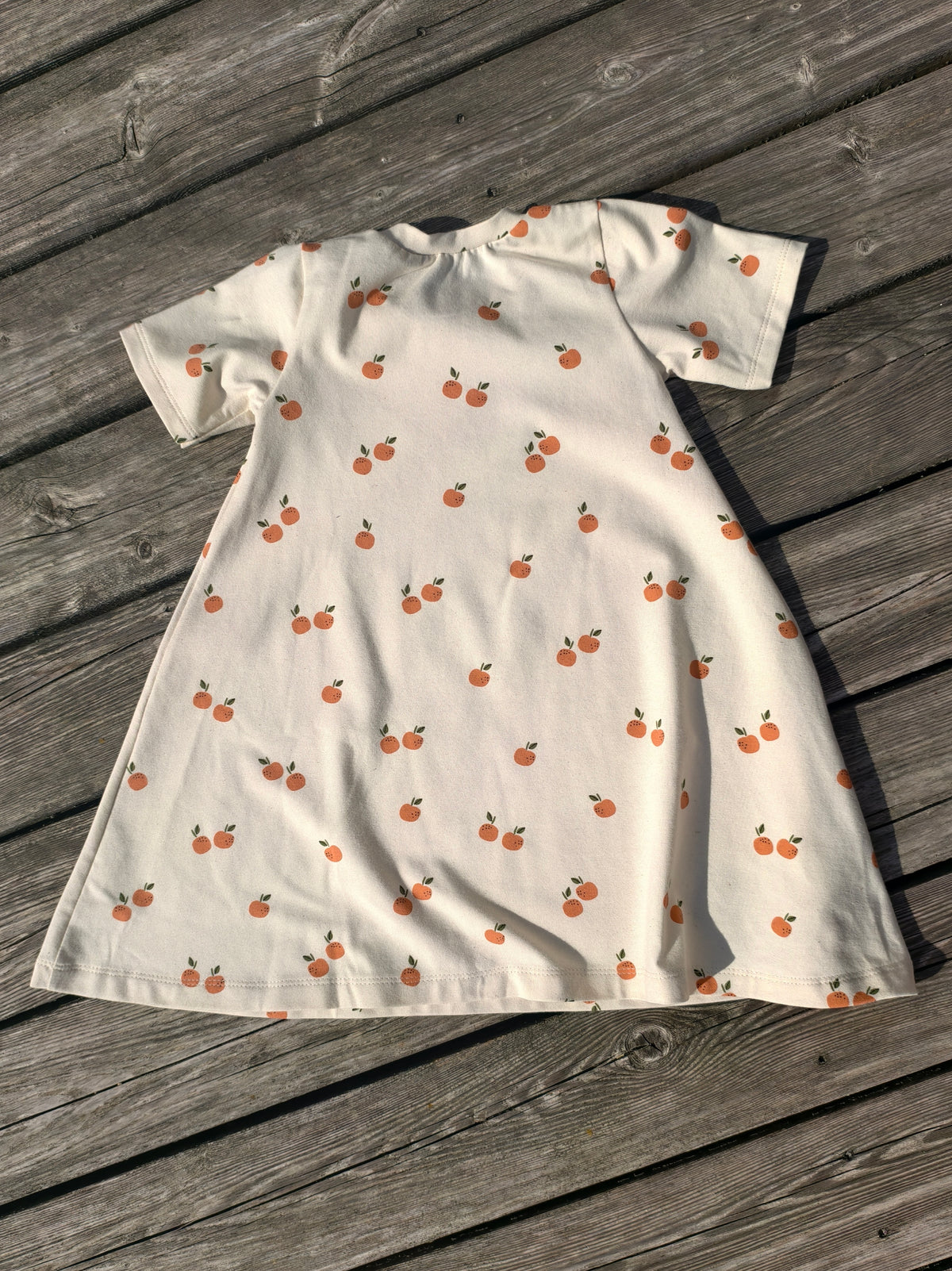 Kleid beige, Orange