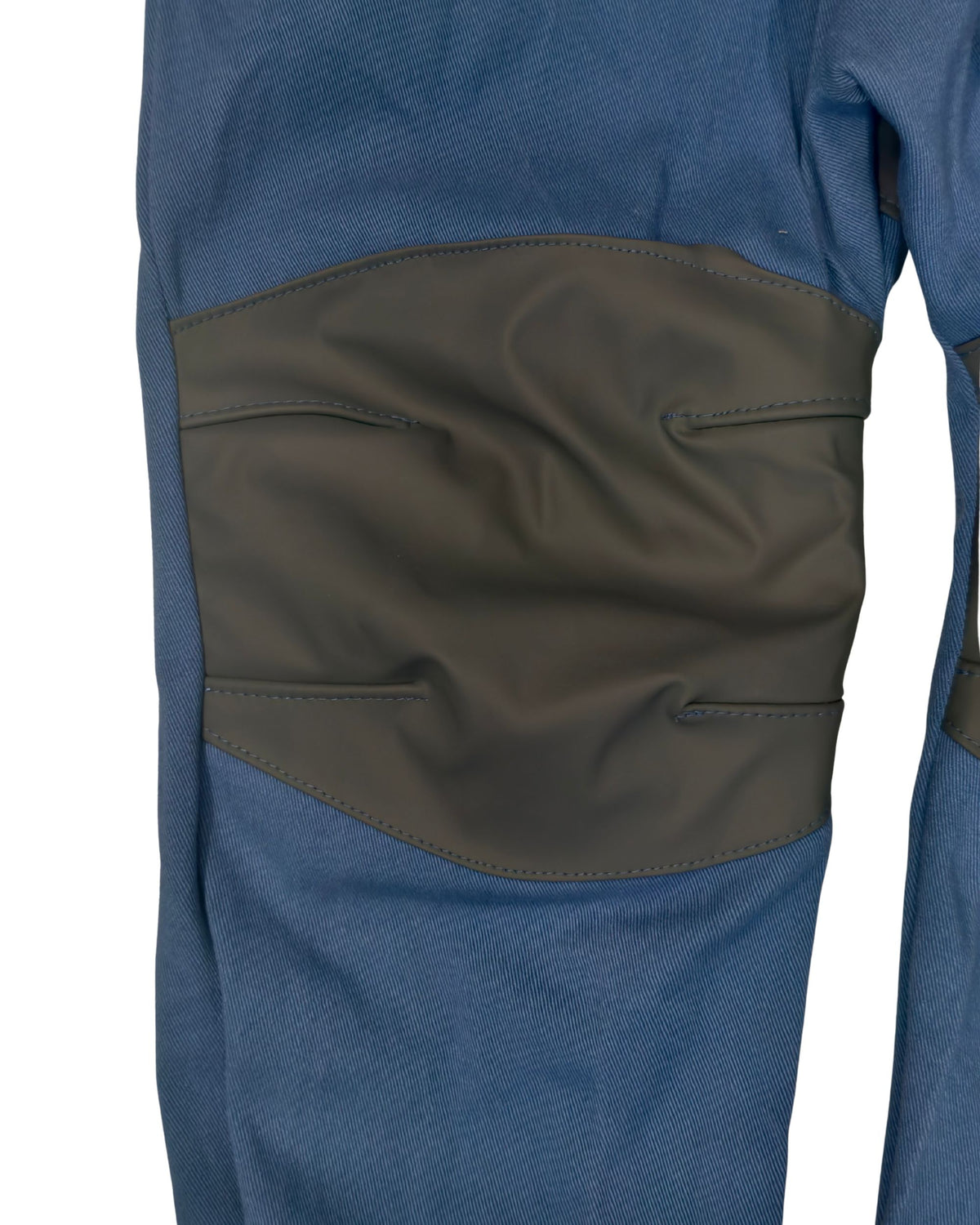 Quatsch-Matsch-Hose blau, dunkelgraue Knie