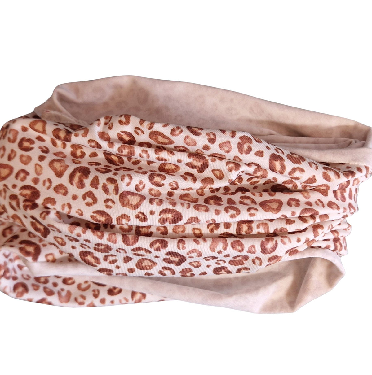 Loop beige braun Leo