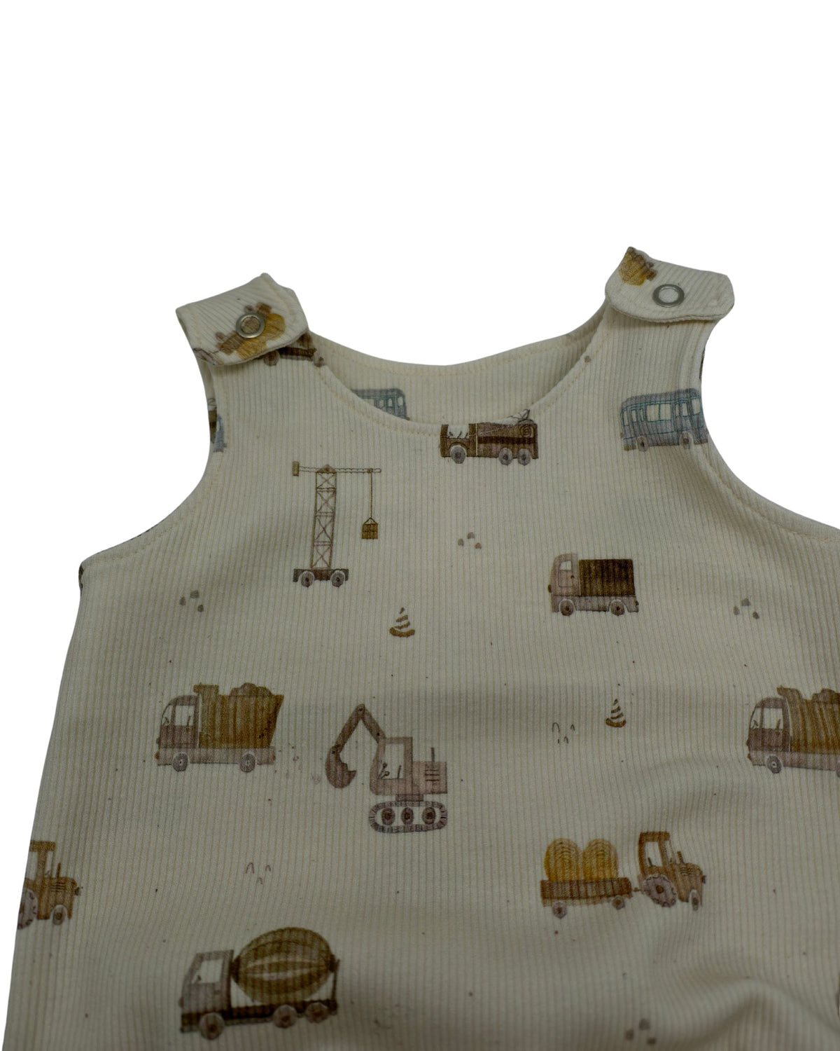 Strampler Baufahrzeuge, beige