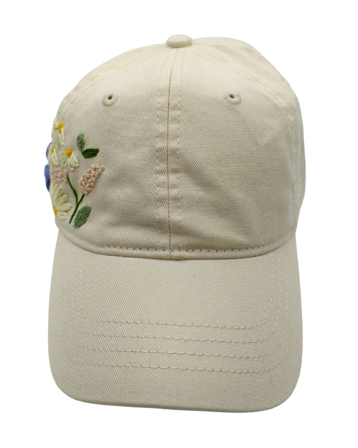 Kappe bestickt, beige