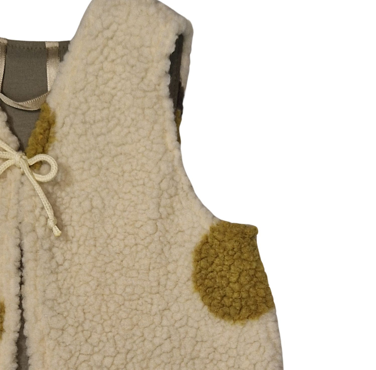 Weste, beige Birnen