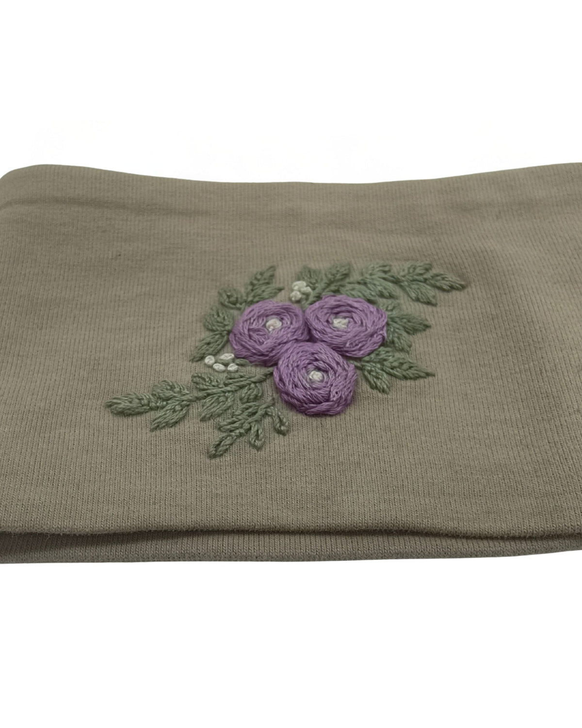 Stirnband bestickt, beige