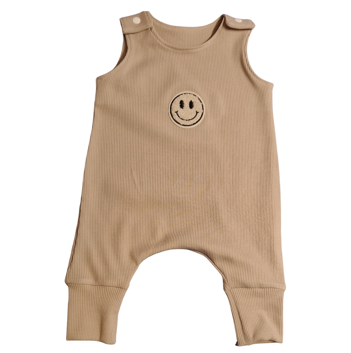 Strampler Smiley, beige