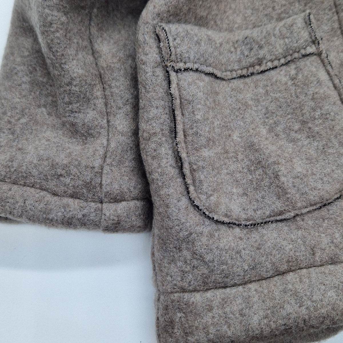 Jacke, Merinofleece, beige
