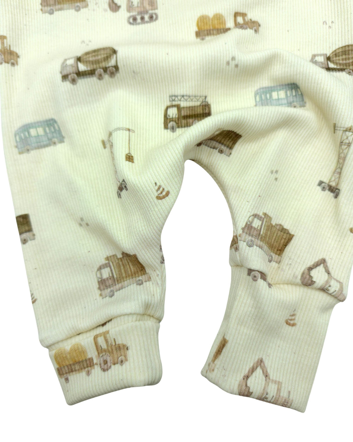 Strampler Baufahrzeuge, beige