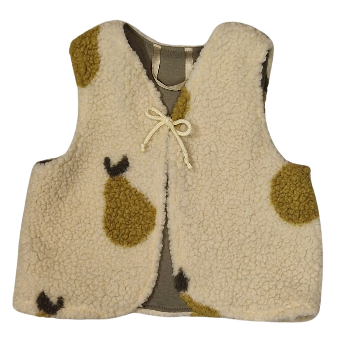 Weste, beige Birnen