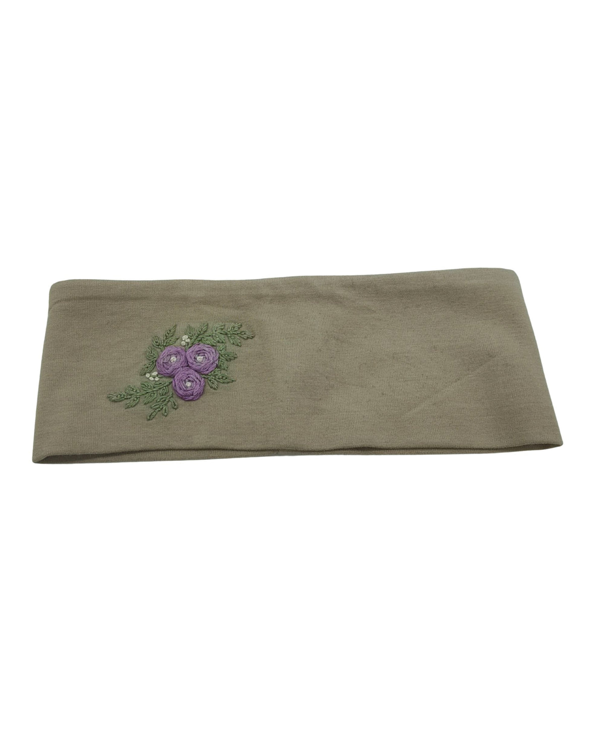 Stirnband bestickt, beige