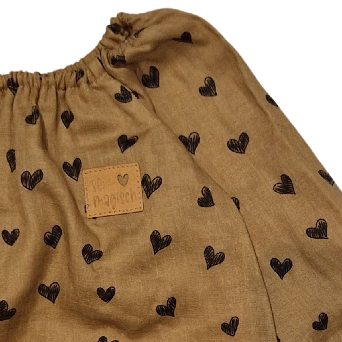 Kleidchen, Hängerchen braun, Herzen