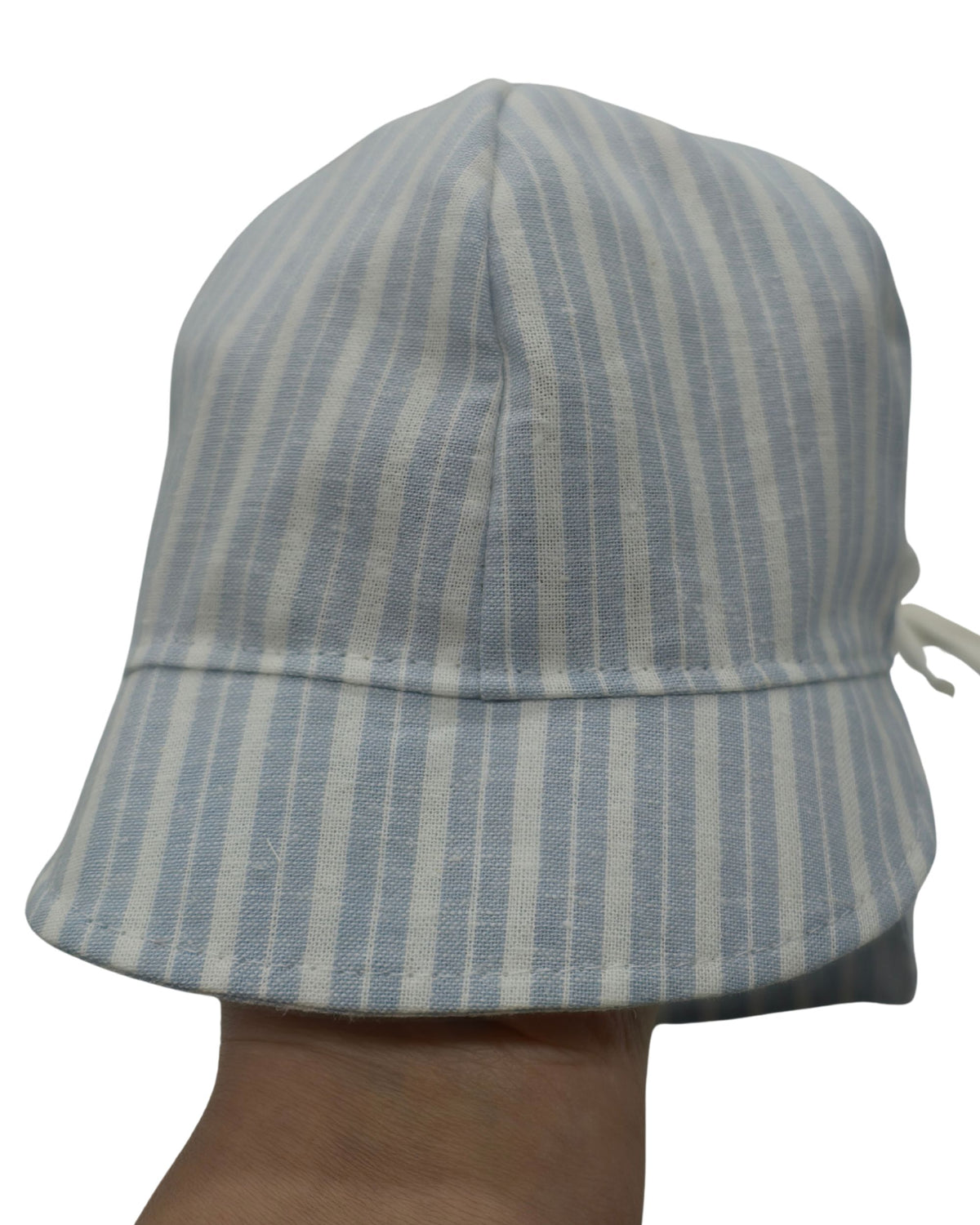 Sommerhut blau-weiß gestreift, einlagig
