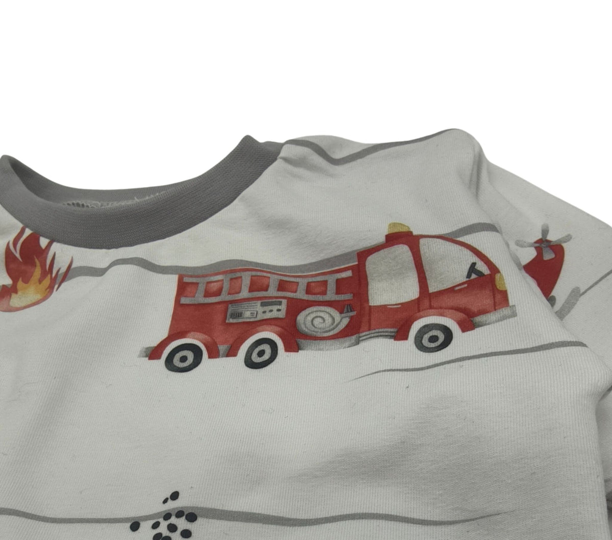 Sweatshirt weiß, Feuerwehr