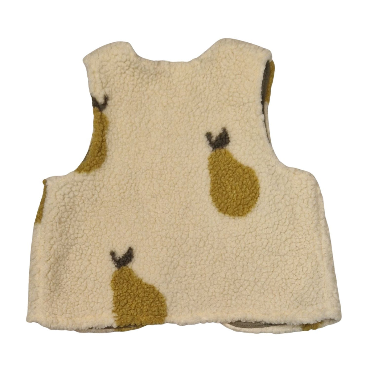 Weste, beige Birnen