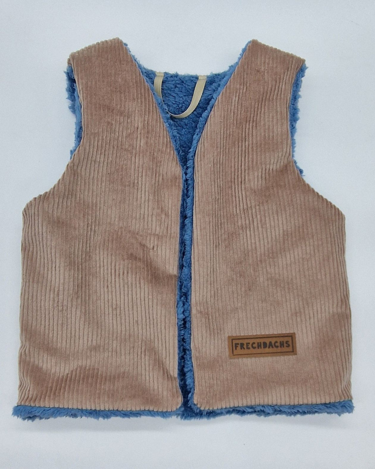 Weste, beige Cord "Frechdachs"