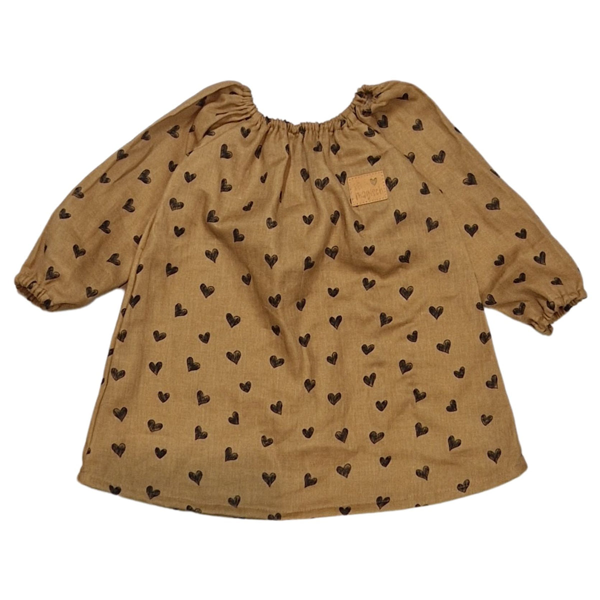 Kleidchen, Hängerchen braun, Herzen