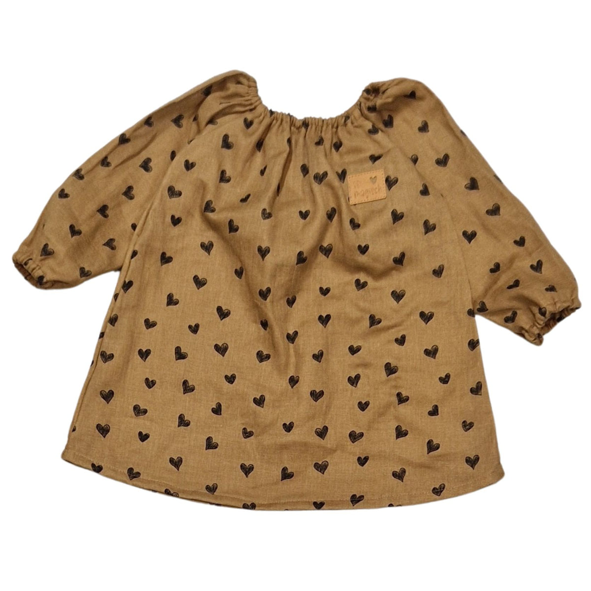 Kleidchen, Hängerchen braun, Herzen